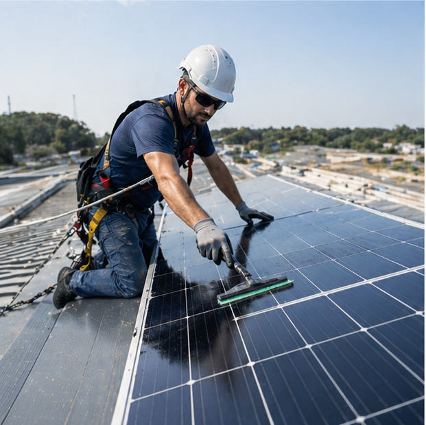 Pulizia pannelli fotovoltaici privati